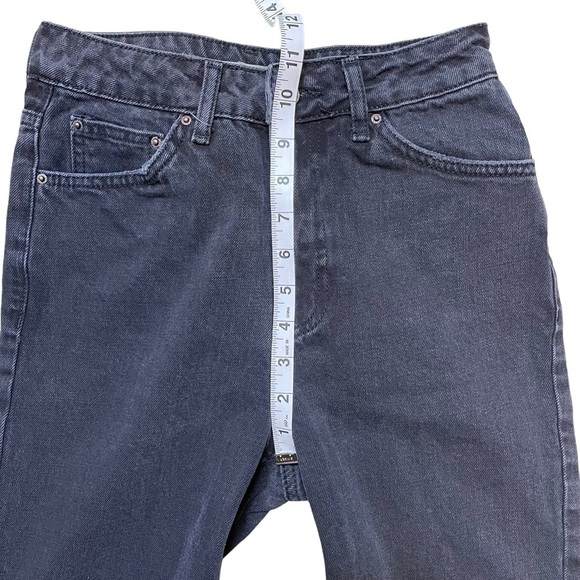 Topshop Moto Mom Tiger Embroidered Black Jeans - Sz 26 - Picture 11 of 13